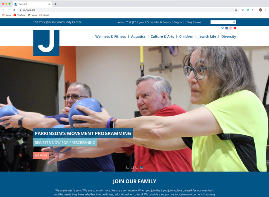 Jewish Community Center website